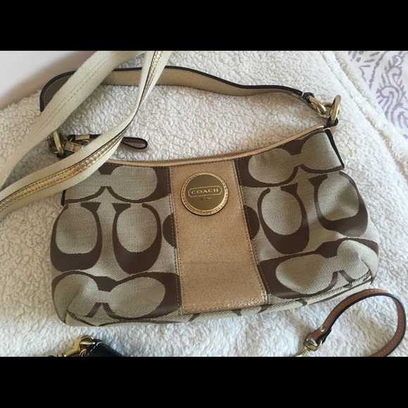 Coach Bags Coach Gold Crossbody Bag Poshmark